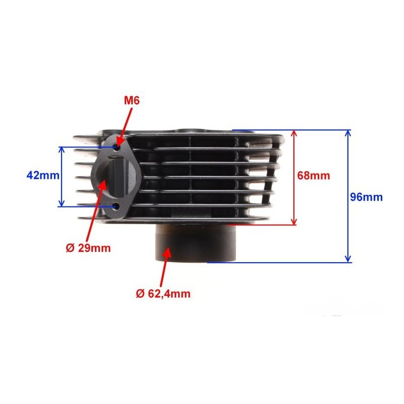 Cylinder do Romet CRS 125 starsze modele zestaw