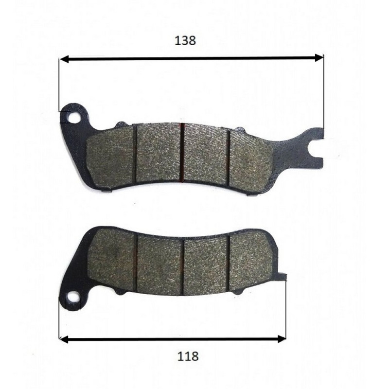 Klocki hamulcowe przód do Junak 126 128 ADV 125 hamulca przód