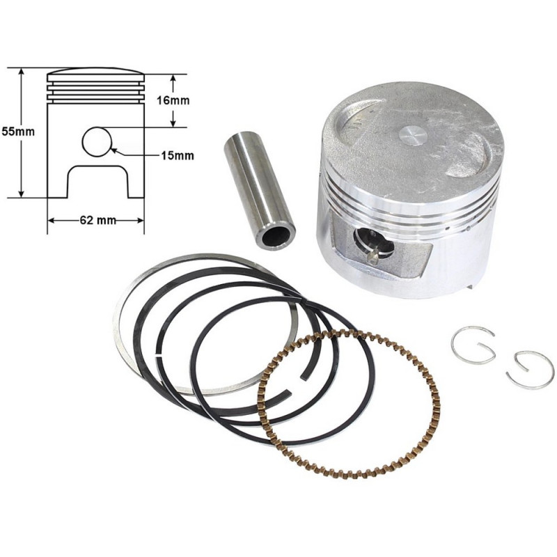 Tłok pierścienie quad 150 62mm