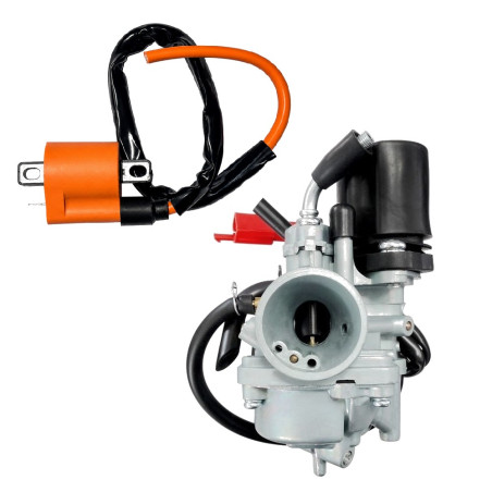 Gaźnik skuter 2T Tuning + cewka 1PE40QMB