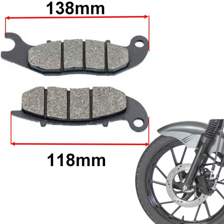 Klocki hamulcowe przód do Junak 121 od 2018 121FL RZ125 Racer 125 hamulca